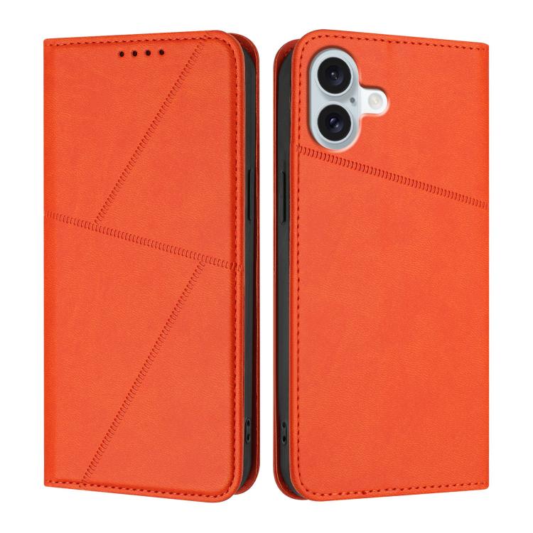 Strong Magnetic Frosted Flip Leather Phone Case, For iPhone 16 Pro, For iPhone 16 Plus, For iPhone 16