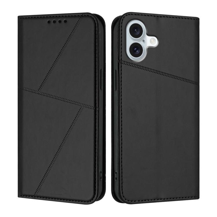 Strong Magnetic Frosted Flip Leather Phone Case, For iPhone 16 Pro, For iPhone 16 Plus, For iPhone 16