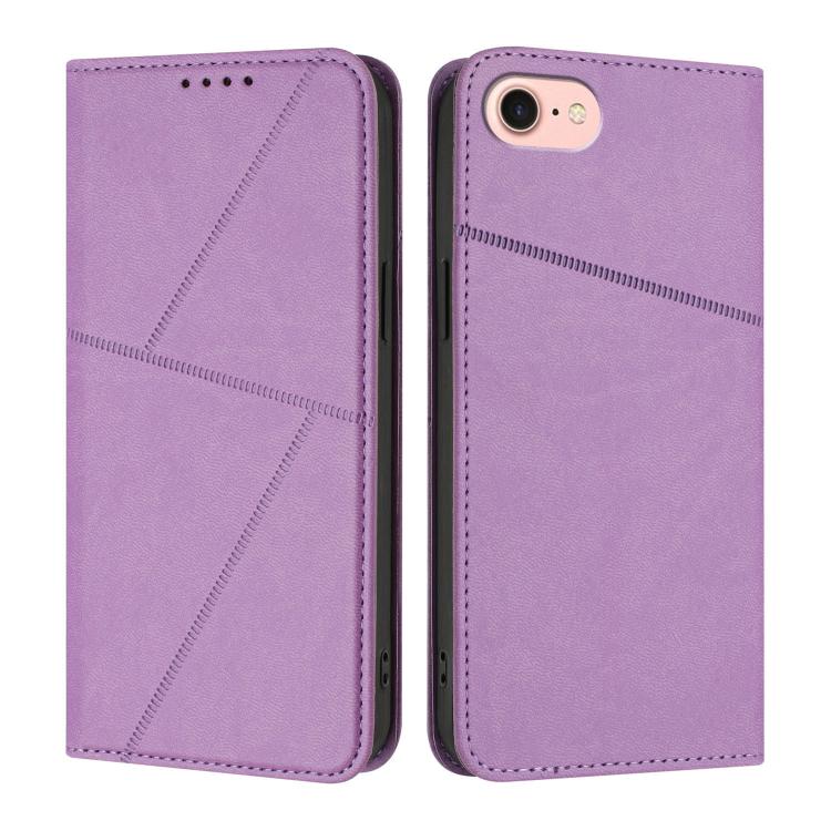 Strong Magnetic Frosted Flip Leather Phone Case, For iPhone 14 Pro, For iPhone 14 Pro Max, For iPhone SE 2022 / SE 2020 / 8 / 7