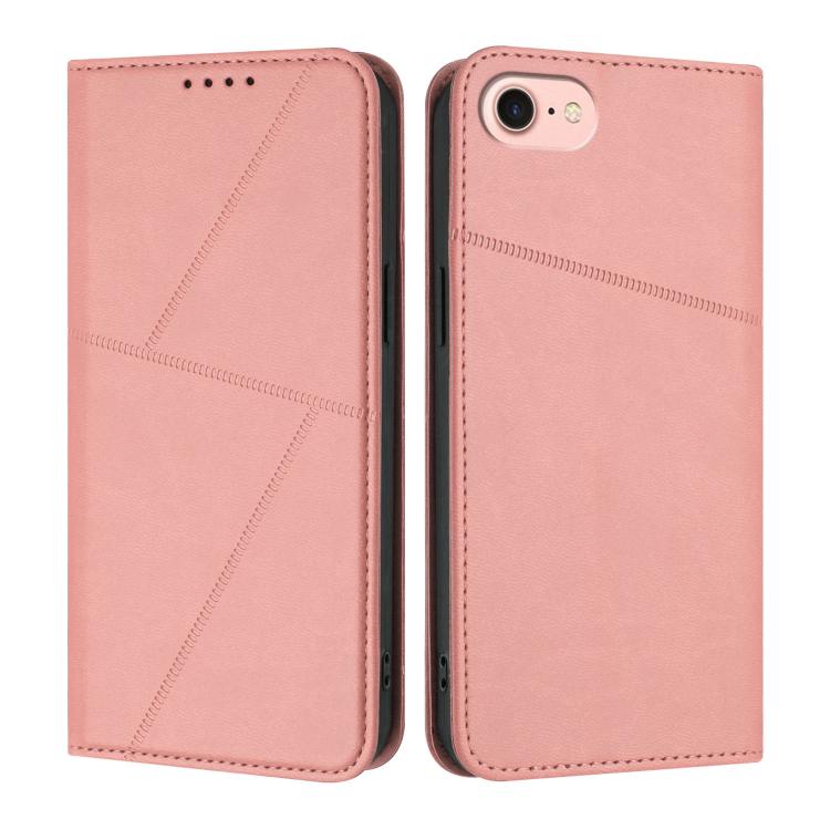 Strong Magnetic Frosted Flip Leather Phone Case, For iPhone 14 Pro, For iPhone 14 Pro Max, For iPhone SE 2022 / SE 2020 / 8 / 7