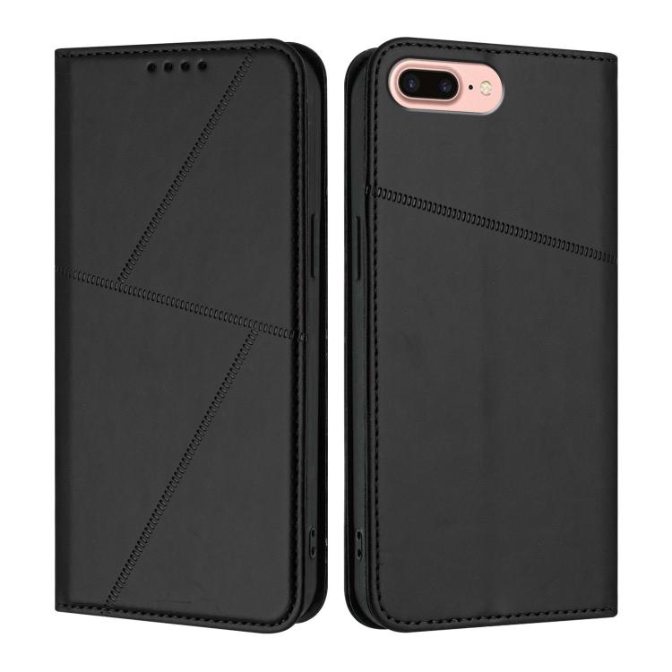 Strong Magnetic Frosted Flip Leather Phone Case, For iPhone XS Max, For iPhone 8 Plus / 7 Plus / 6 Plus