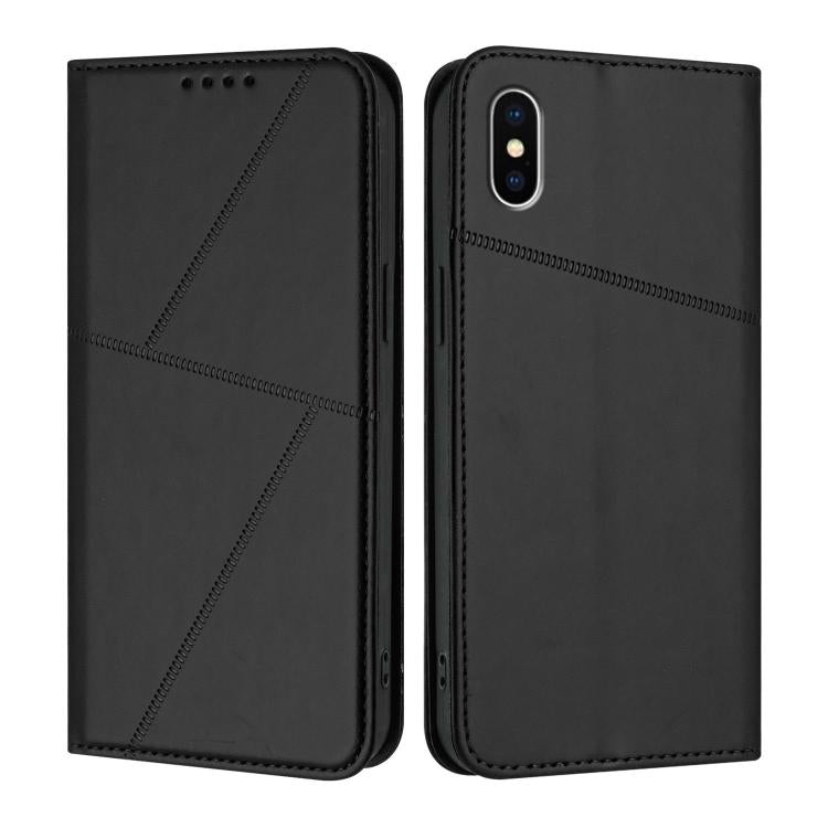 Strong Magnetic Frosted Flip Leather Phone Case, For iPhone 11 Pro, For iPhone X / XS, For iPhone XR