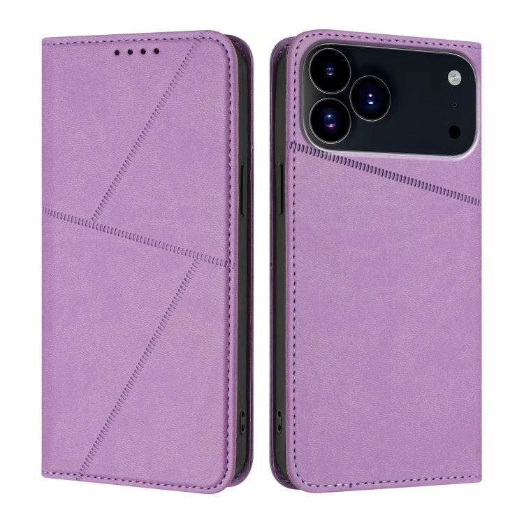 Strong Magnetic Frosted Flip Leather Phone Case, For iPhone 17 Pro Max, For iPhone 17 Pro, For iPhone 17