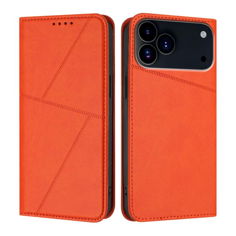 Strong Magnetic Frosted Flip Leather Phone Case, For iPhone 17 Pro Max, For iPhone 17 Pro, For iPhone 17