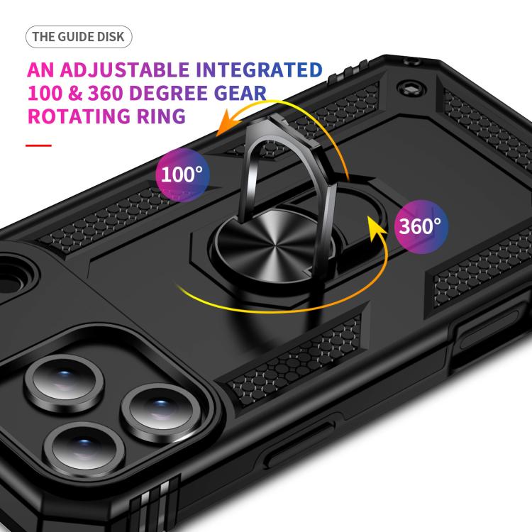Shockproof TPU Hybrid PC Phone Case with Holder, For iPhone 17 Pro Max, For iPhone 17 Pro, For iPhone 17