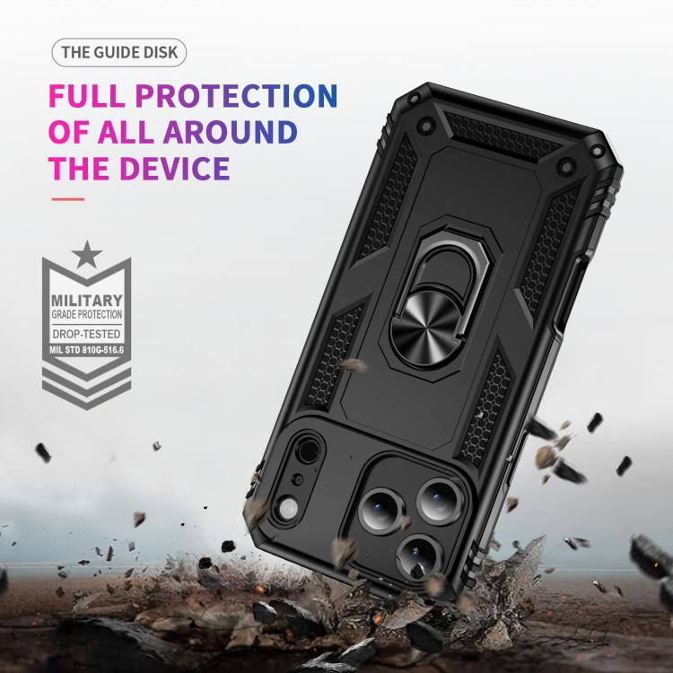 Shockproof TPU Hybrid PC Phone Case with Holder, For iPhone 17 Pro Max, For iPhone 17 Pro, For iPhone 17