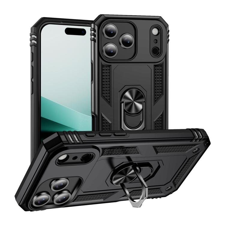Shockproof TPU Hybrid PC Phone Case with Holder, For iPhone 17 Pro Max, For iPhone 17 Pro, For iPhone 17