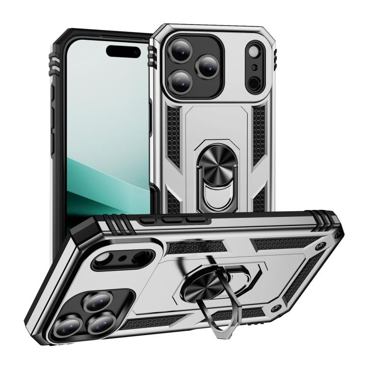Shockproof TPU Hybrid PC Phone Case with Holder, For iPhone 17 Pro Max, For iPhone 17 Pro, For iPhone 17