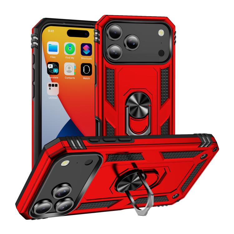 Shockproof TPU Hybrid PC Phone Case with Holder, For iPhone 17 Pro Max, For iPhone 17 Pro, For iPhone 17
