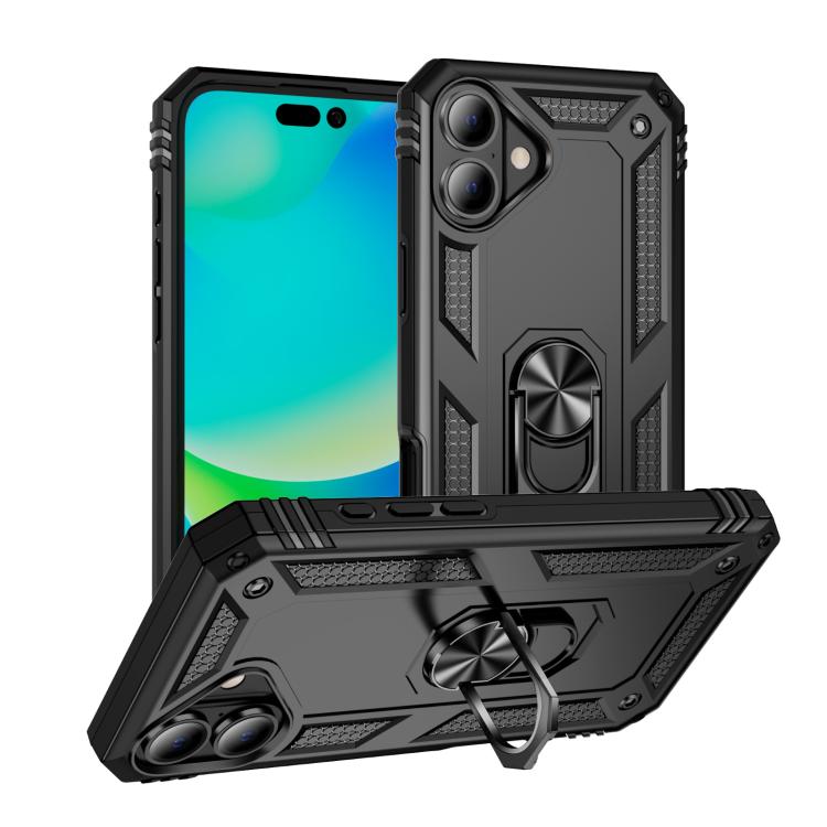 Shockproof TPU Hybrid PC Phone Case with Holder, For iPhone 17 Pro Max, For iPhone 17 Pro, For iPhone 17