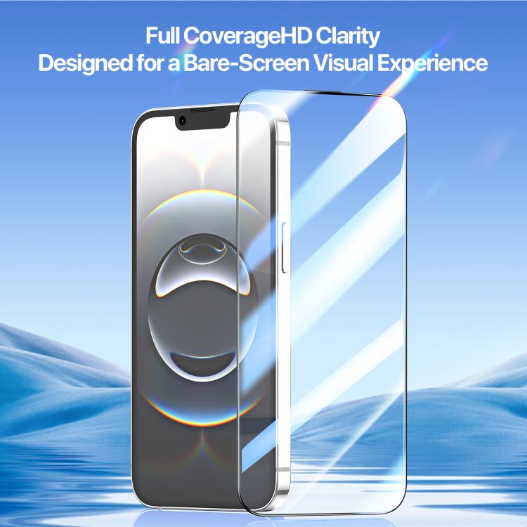 DUX DUCIS Roga Series 2.5D HD Fully Transparent Tempered Screen Protector with Dust Removal Quick-Attach Box, For iPhone 17 Pro Max, For iPhone 17 Pro, For iPhone 17, For iPhone 17 Air, For iPhone 16e, For iPhone 16 Pro Max, For iPhone 16 Pro