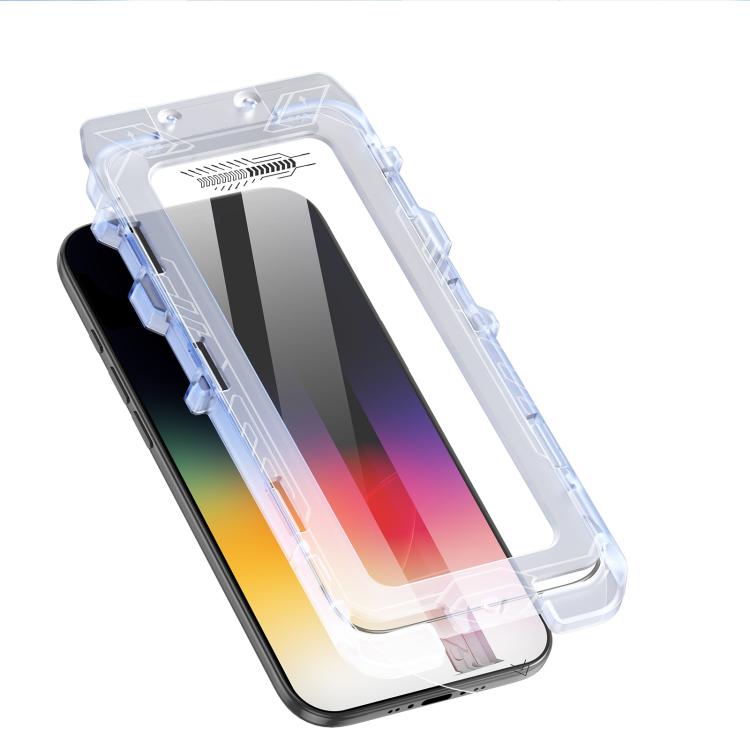 DUX DUCIS Roga Series 2.5D HD Fully Transparent Tempered Screen Protector with Dust Removal Quick-Attach Box, For iPhone 17 Pro Max, For iPhone 17 Pro, For iPhone 17, For iPhone 17 Air, For iPhone 16e, For iPhone 16 Pro Max, For iPhone 16 Pro