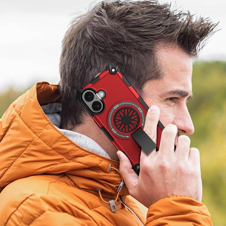 Shockproof Kickstand Metallic Shaft MagSafe Phone Case, For iPhone 15 Pro Max, For iPhone 15 Pro, For iPhone 15