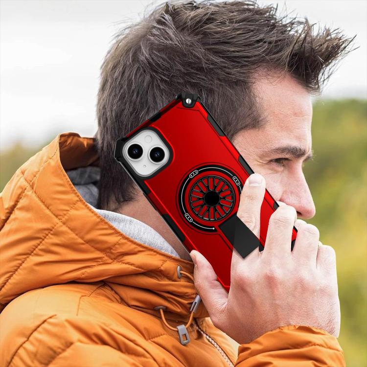Shockproof Kickstand Metallic Shaft MagSafe Phone Case, For iPhone 15 Pro Max, For iPhone 15 Pro, For iPhone 15