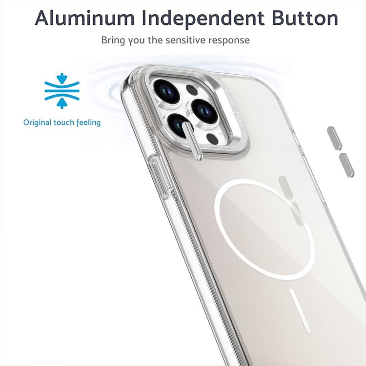 Gradient Discolor Lens Kickstand Magsafe Phone Case, For iPhone 12 Pro Max, For iPhone 11