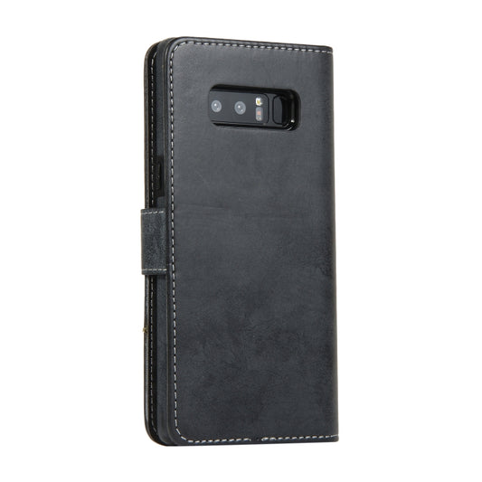 Horizontal flip case showing magnetic closure and premium leather exterior detail