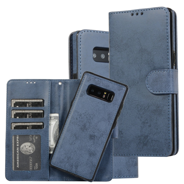 Retro 2 in 1 Detachable Magnetic Horizontal Flip TPU + PU Leather Case with Holder & Card Slots & Photo Frame & Wallet, For Samsung Galaxy Note8, For Samsung Galaxy Note9, For Samsung Galaxy Note10, For Samsung Galaxy Note10+