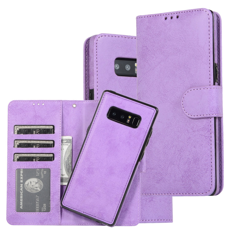 Retro 2 in 1 Detachable Magnetic Horizontal Flip TPU + PU Leather Case with Holder & Card Slots & Photo Frame & Wallet, For Samsung Galaxy Note8, For Samsung Galaxy Note9, For Samsung Galaxy Note10, For Samsung Galaxy Note10+