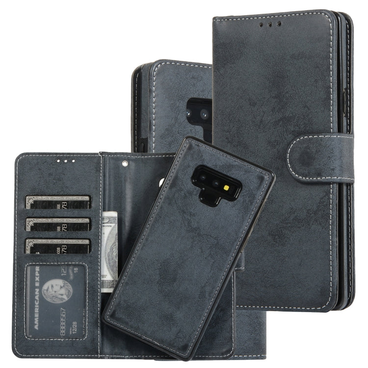 Retro 2 in 1 Detachable Magnetic Horizontal Flip TPU + PU Leather Case with Holder & Card Slots & Photo Frame & Wallet, For Samsung Galaxy Note8, For Samsung Galaxy Note9, For Samsung Galaxy Note10, For Samsung Galaxy Note10+