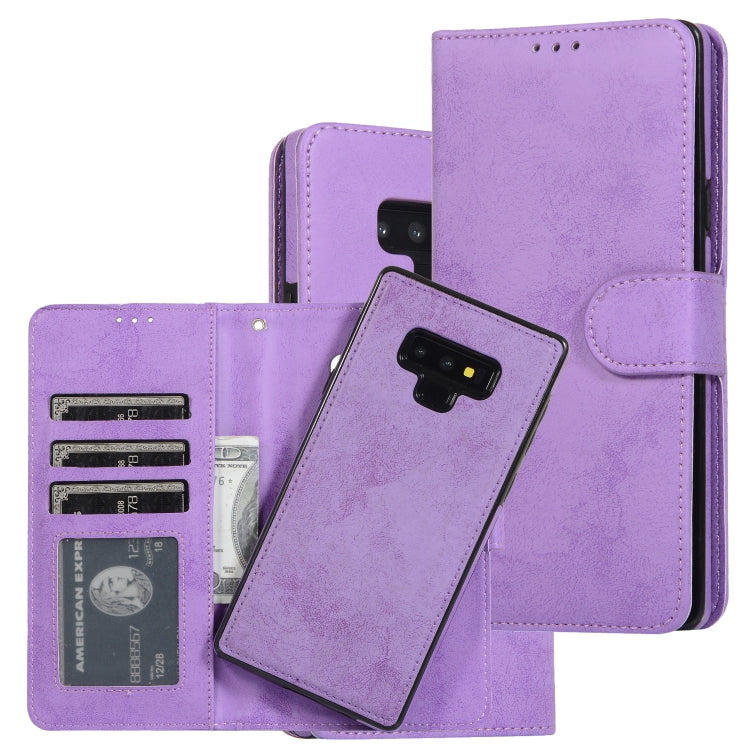 Retro 2 in 1 Detachable Magnetic Horizontal Flip TPU + PU Leather Case with Holder & Card Slots & Photo Frame & Wallet, For Samsung Galaxy Note8, For Samsung Galaxy Note9, For Samsung Galaxy Note10, For Samsung Galaxy Note10+