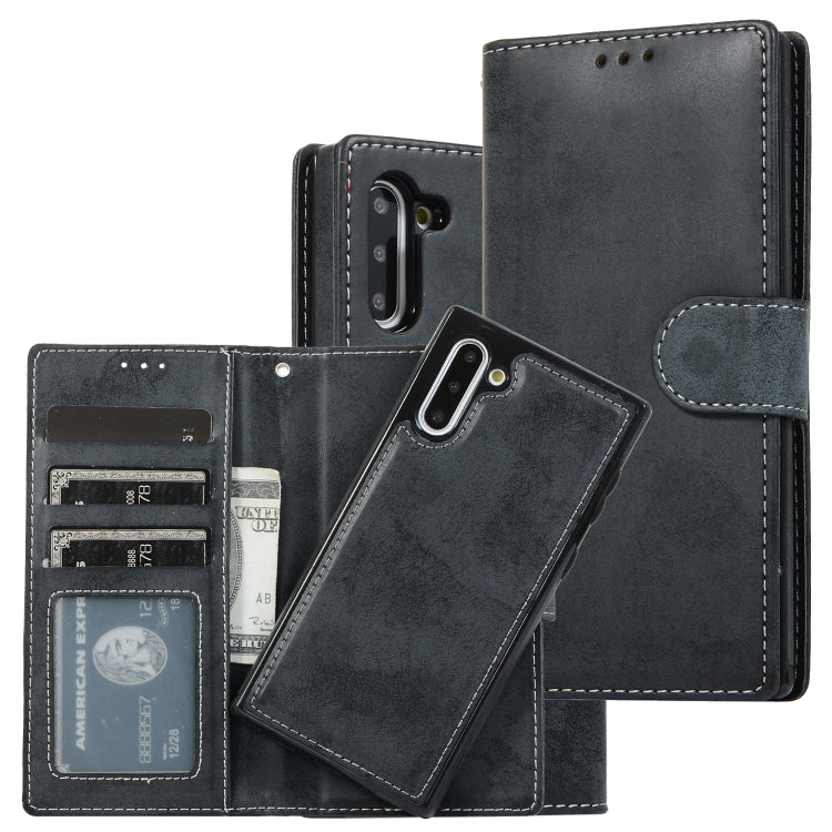 Retro 2 in 1 Detachable Magnetic Horizontal Flip TPU + PU Leather Case with Holder & Card Slots & Photo Frame & Wallet, For Samsung Galaxy Note8, For Samsung Galaxy Note9, For Samsung Galaxy Note10, For Samsung Galaxy Note10+