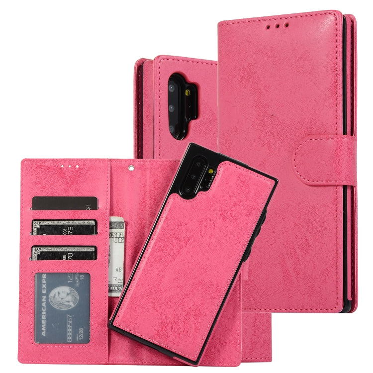 Retro 2 in 1 Detachable Magnetic Horizontal Flip TPU + PU Leather Case with Holder & Card Slots & Photo Frame & Wallet, For Samsung Galaxy Note8, For Samsung Galaxy Note9, For Samsung Galaxy Note10, For Samsung Galaxy Note10+