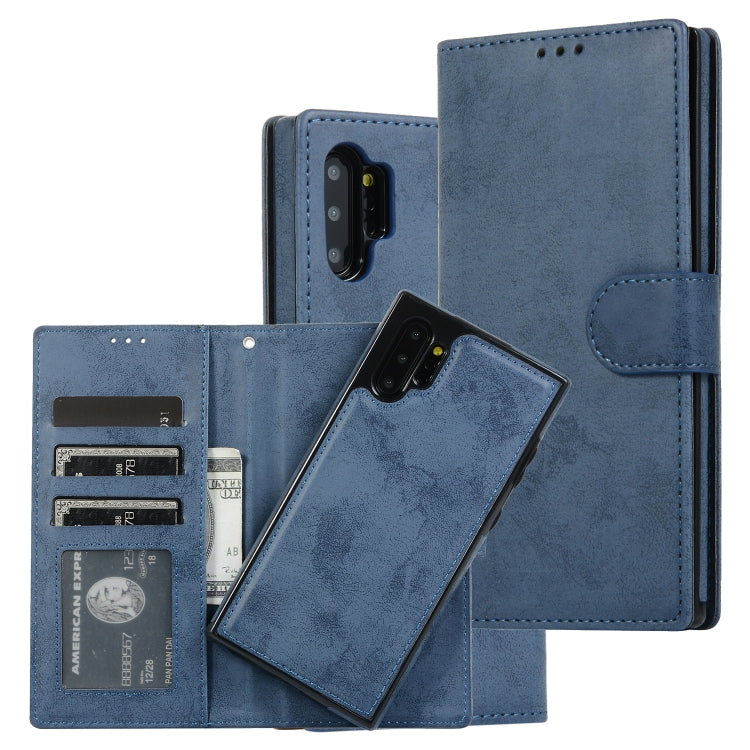 Retro 2 in 1 Detachable Magnetic Horizontal Flip TPU + PU Leather Case with Holder & Card Slots & Photo Frame & Wallet, For Samsung Galaxy Note8, For Samsung Galaxy Note9, For Samsung Galaxy Note10, For Samsung Galaxy Note10+