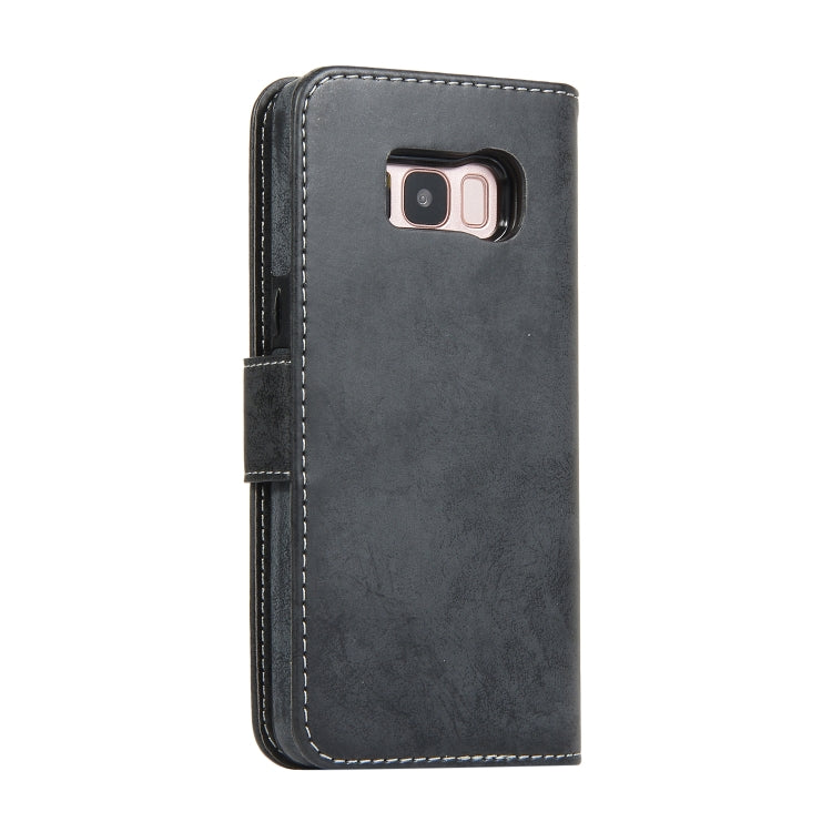 Retro 2 in 1 Detachable Magnetic Horizontal Flip TPU + PU Leather Case with Holder & Card Slots & Photo Frame & Wallet, For Samsung Galaxy S8, For Samsung Galaxy S8+, For Samsung Galaxy S9, For Samsung Galaxy S9+