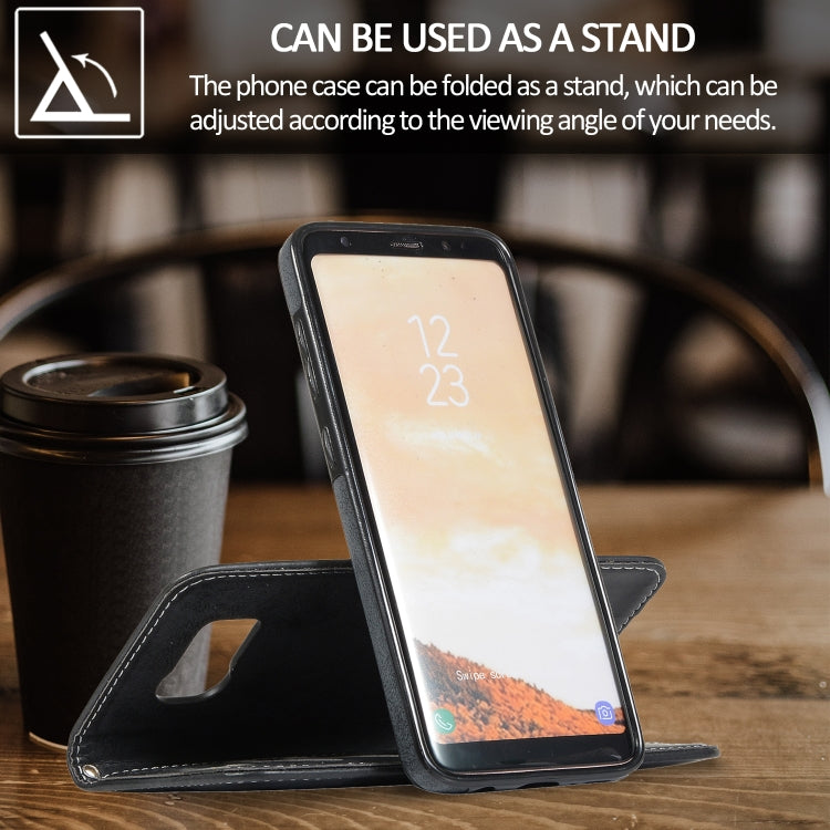 Retro 2 in 1 Detachable Magnetic Horizontal Flip TPU + PU Leather Case with Holder & Card Slots & Photo Frame & Wallet, For Samsung Galaxy S8, For Samsung Galaxy S8+, For Samsung Galaxy S9, For Samsung Galaxy S9+