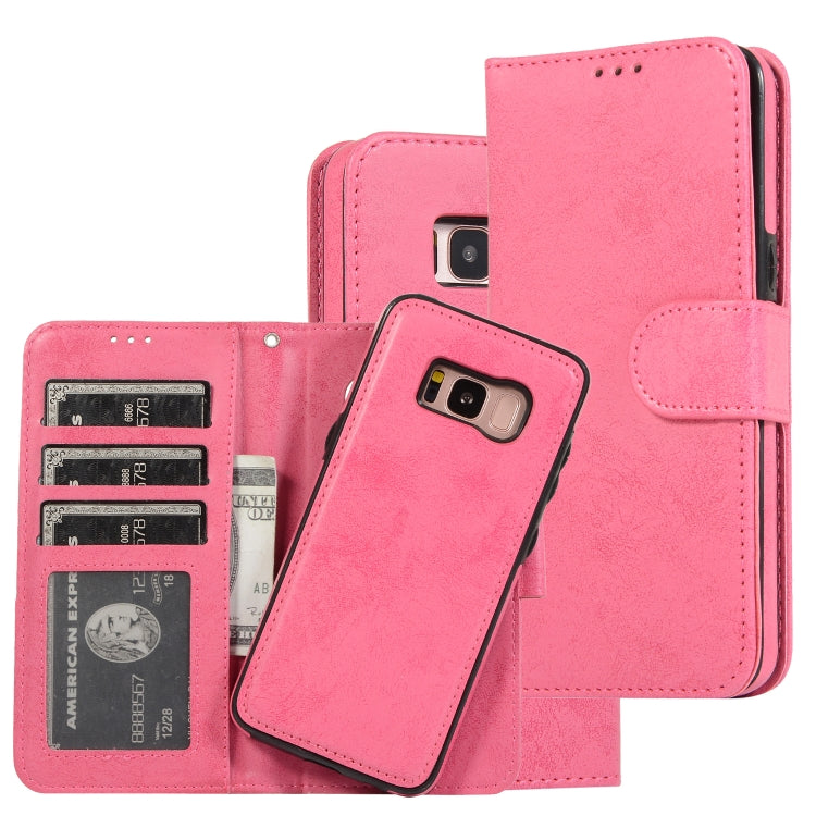 Retro 2 in 1 Detachable Magnetic Horizontal Flip TPU + PU Leather Case with Holder & Card Slots & Photo Frame & Wallet, For Samsung Galaxy S8, For Samsung Galaxy S8+, For Samsung Galaxy S9, For Samsung Galaxy S9+