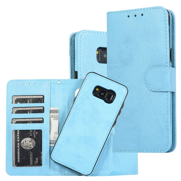Retro 2 in 1 Detachable Magnetic Horizontal Flip TPU + PU Leather Case with Holder & Card Slots & Photo Frame & Wallet, For Samsung Galaxy S8, For Samsung Galaxy S8+, For Samsung Galaxy S9, For Samsung Galaxy S9+