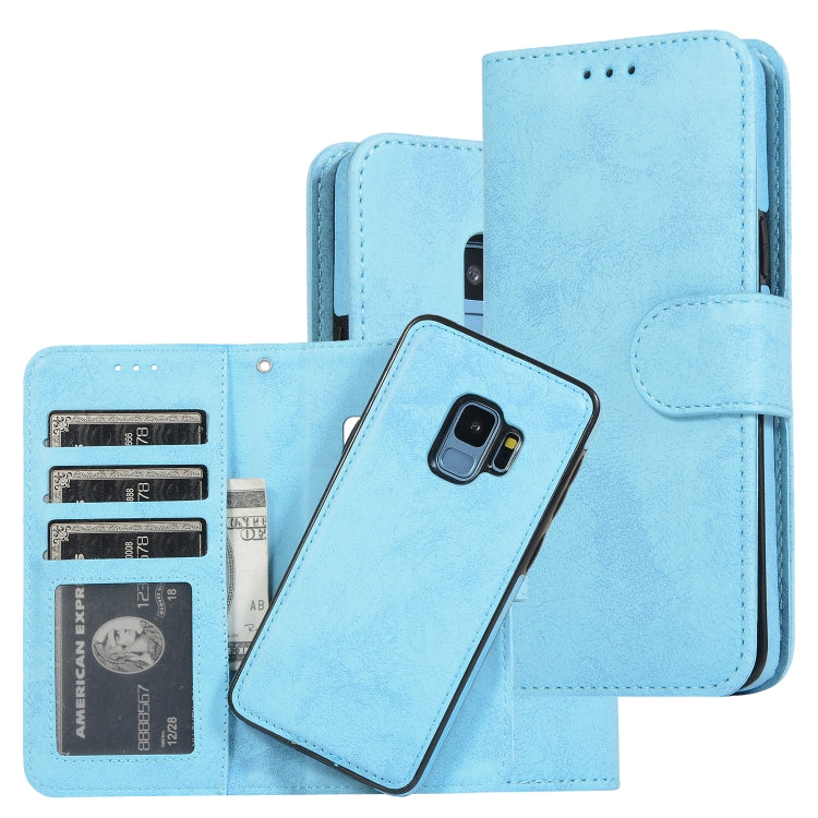 Retro 2 in 1 Detachable Magnetic Horizontal Flip TPU + PU Leather Case with Holder & Card Slots & Photo Frame & Wallet, For Samsung Galaxy S8, For Samsung Galaxy S8+, For Samsung Galaxy S9, For Samsung Galaxy S9+