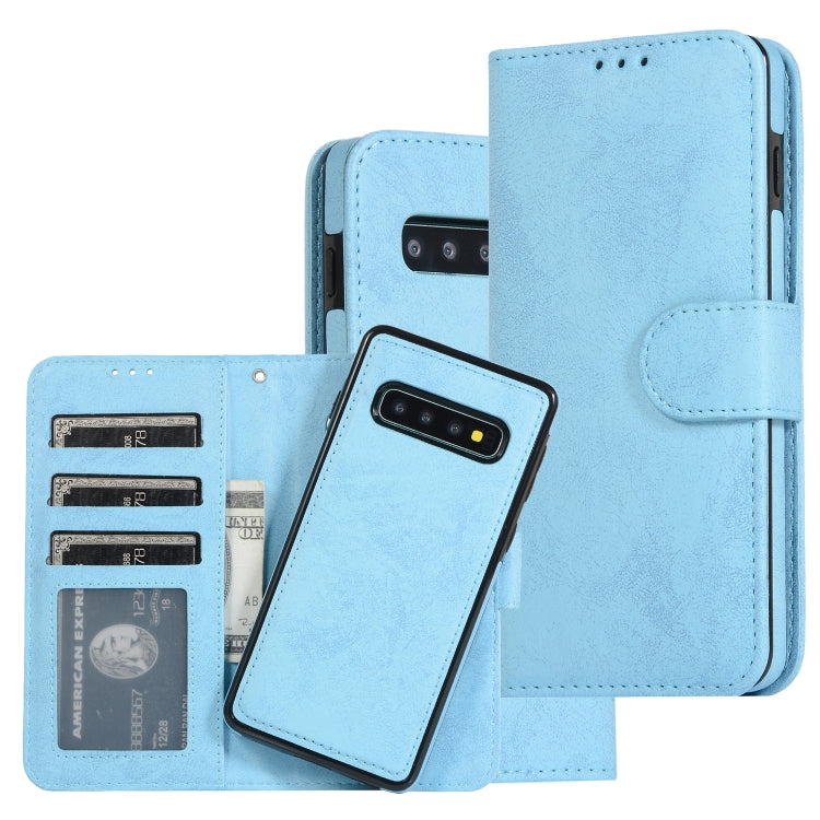 Retro 2 in 1 Detachable Magnetic Horizontal Flip TPU + PU Leather Case with Holder & Card Slots & Photo Frame & Wallet, For Samsung Galaxy S10, For Samsung Galaxy S10e, For Samsung Galaxy S10+, For Samsung Galaxy S20