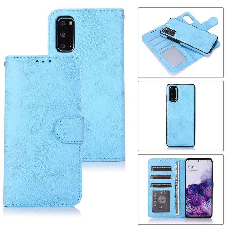 Retro 2 in 1 Detachable Magnetic Horizontal Flip TPU + PU Leather Case with Holder & Card Slots & Photo Frame & Wallet, For Samsung Galaxy S10, For Samsung Galaxy S10e, For Samsung Galaxy S10+, For Samsung Galaxy S20