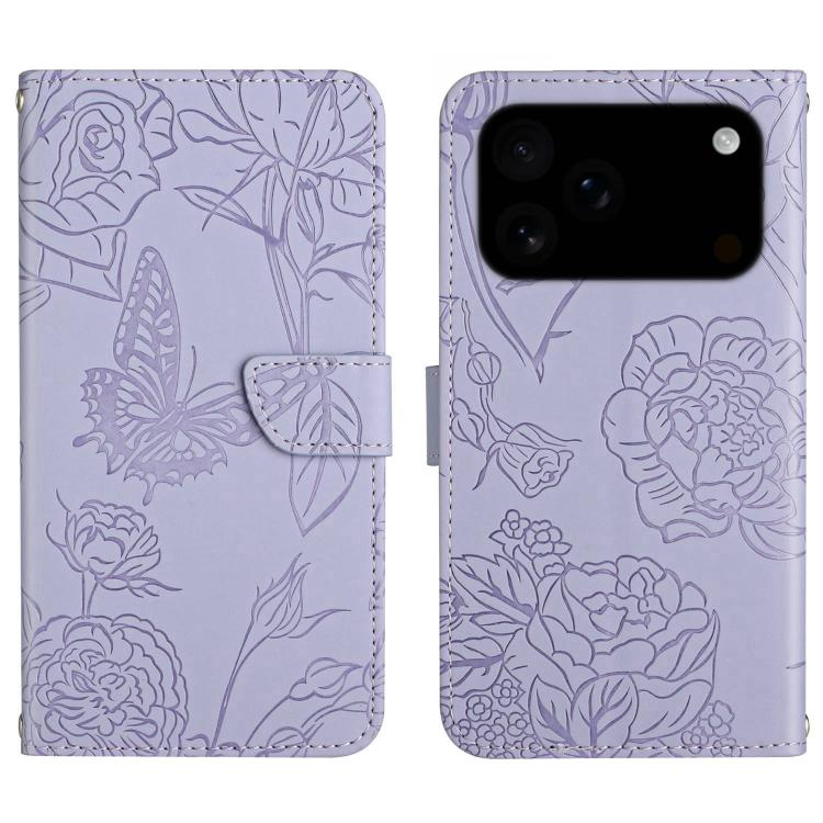 Skin Feel Butterfly Embossed Flip Leather Phone Case, For iPhone 17 Pro Max, For iPhone 17 Pro, For iPhone 17, For iPhone 17 Air