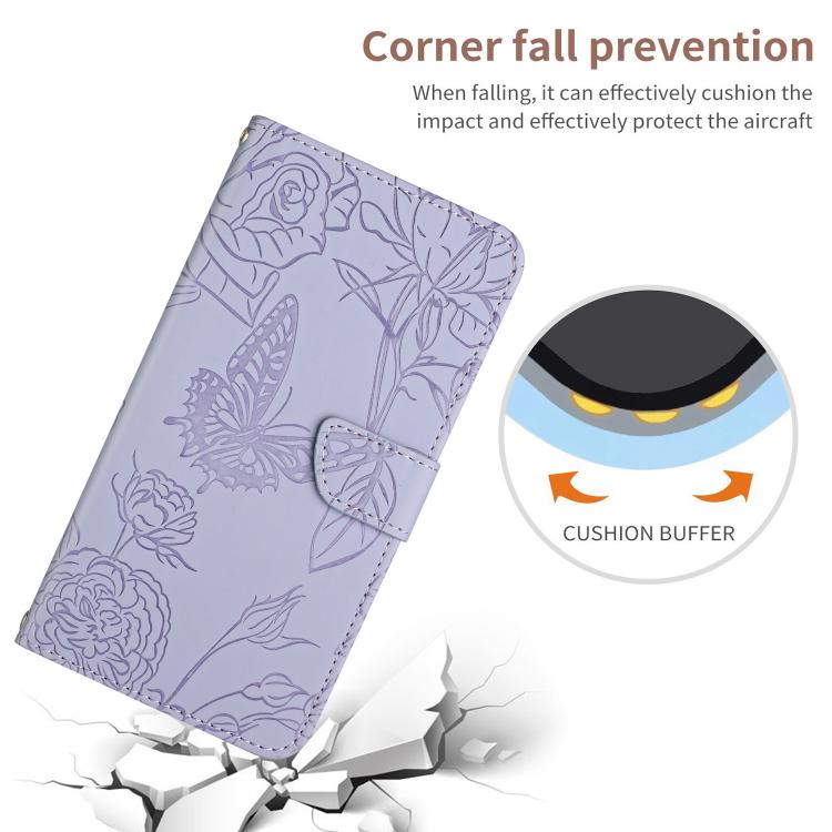 Skin Feel Butterfly Embossed Flip Leather Phone Case, For iPhone 17 Pro Max, For iPhone 17 Pro, For iPhone 17, For iPhone 17 Air