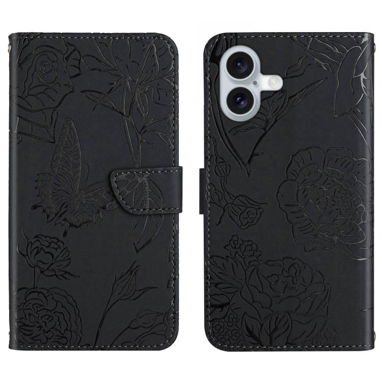 Skin Feel Butterfly Embossed Flip Leather Phone Case, For iPhone 17 Pro Max, For iPhone 17 Pro, For iPhone 17, For iPhone 17 Air