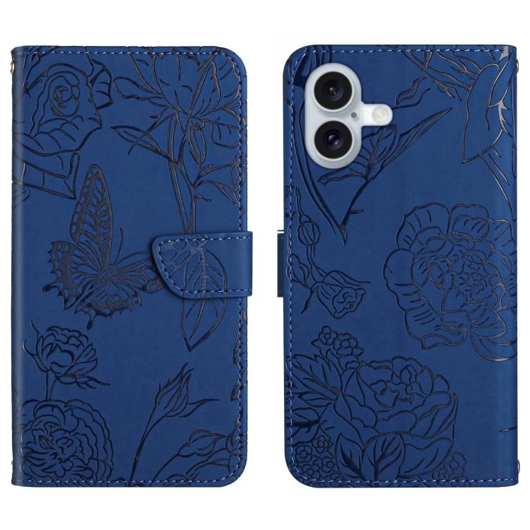 Skin Feel Butterfly Embossed Flip Leather Phone Case, For iPhone 17 Pro Max, For iPhone 17 Pro, For iPhone 17, For iPhone 17 Air