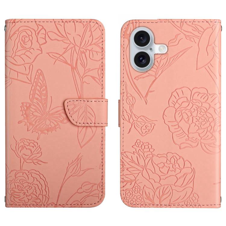 Skin Feel Butterfly Embossed Flip Leather Phone Case, For iPhone 17 Pro Max, For iPhone 17 Pro, For iPhone 17, For iPhone 17 Air
