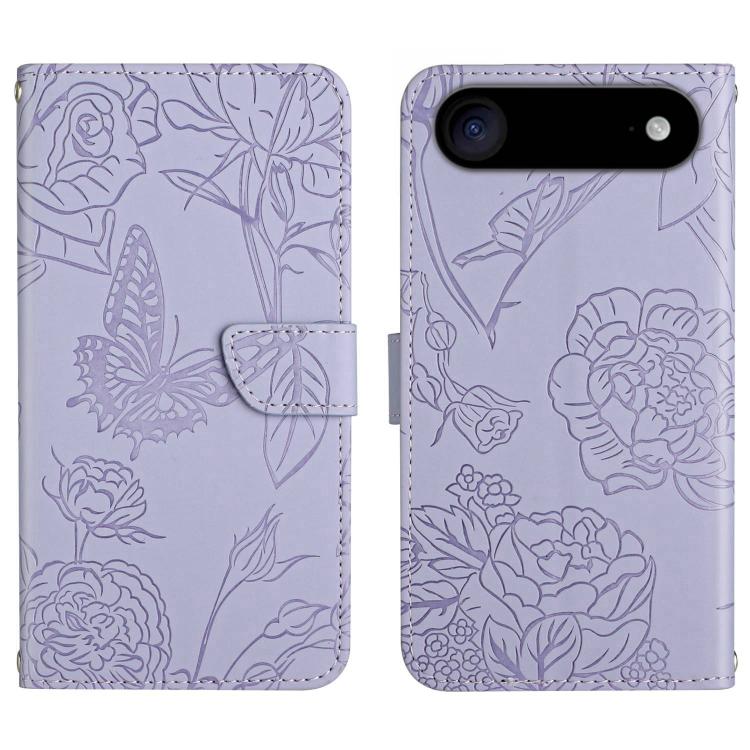 Skin Feel Butterfly Embossed Flip Leather Phone Case, For iPhone 17 Pro Max, For iPhone 17 Pro, For iPhone 17, For iPhone 17 Air