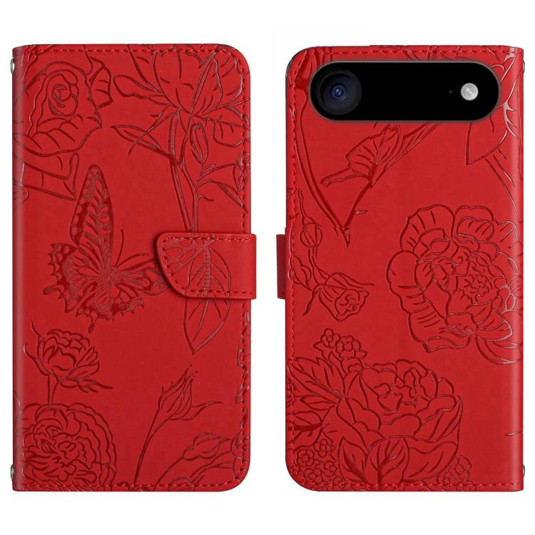 Skin Feel Butterfly Embossed Flip Leather Phone Case, For iPhone 17 Pro Max, For iPhone 17 Pro, For iPhone 17, For iPhone 17 Air