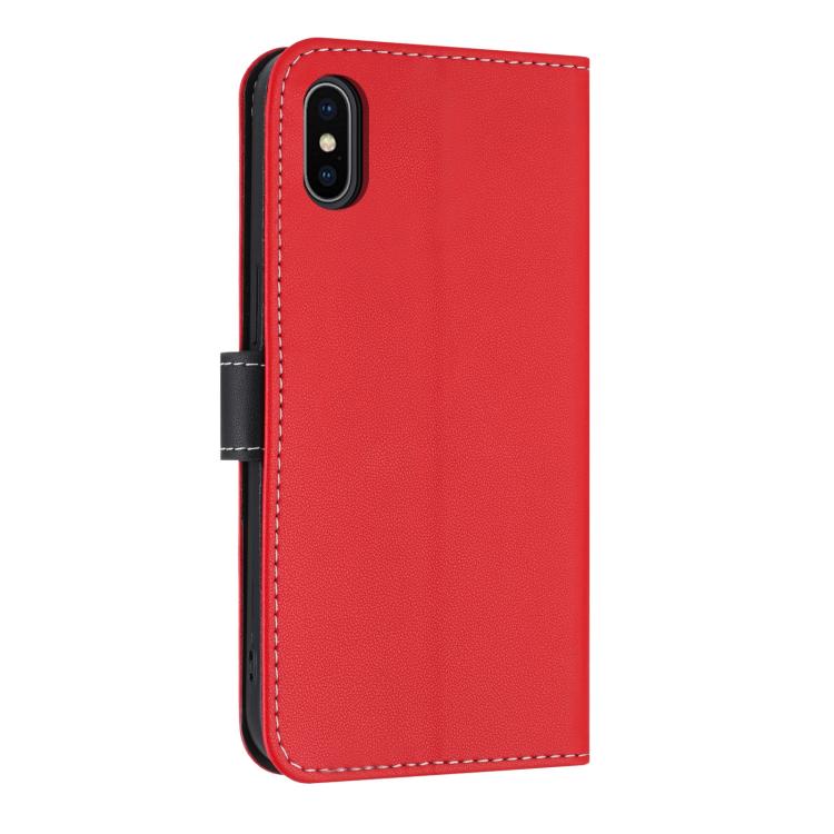 Metal Bow Leather Phone Case with Hand Strap, For iPhone X / XS, For iPhone XR, For iPhone XS Max, For iPhone 7 Plus / 8 Plus