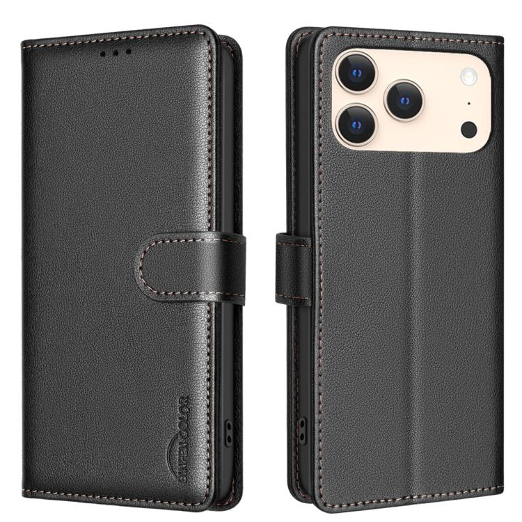 Litchi Texture RFID Anti-theft Leather Phone Case, For iPhone 17 Pro Max, For iPhone 17 Pro, For iPhone 17, For iPhone 17 Air