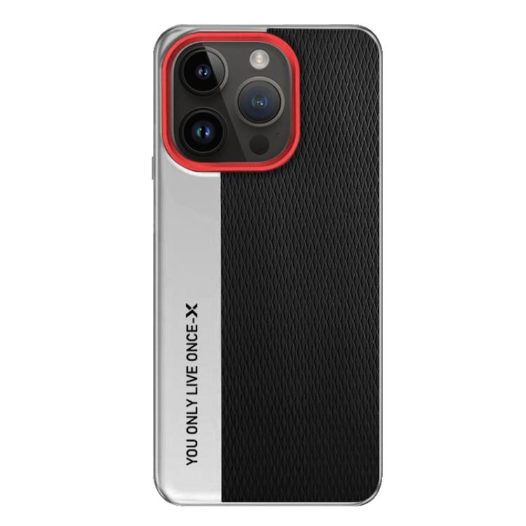 Camera Design Diamond Texture Leather PC Phone Case, For iPhone 14 Pro Max