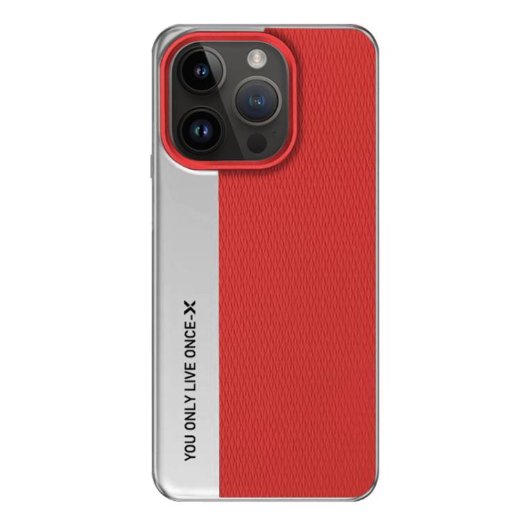 Camera Design Diamond Texture Leather PC Phone Case, For iPhone 14 Pro Max