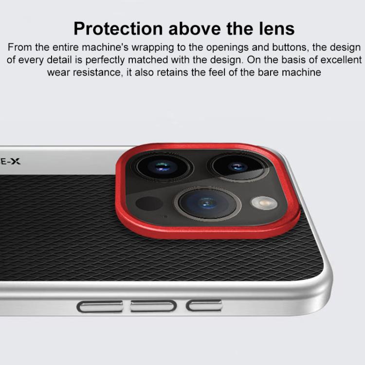 Camera Design Diamond Texture Leather PC Phone Case, For iPhone 14 Pro Max