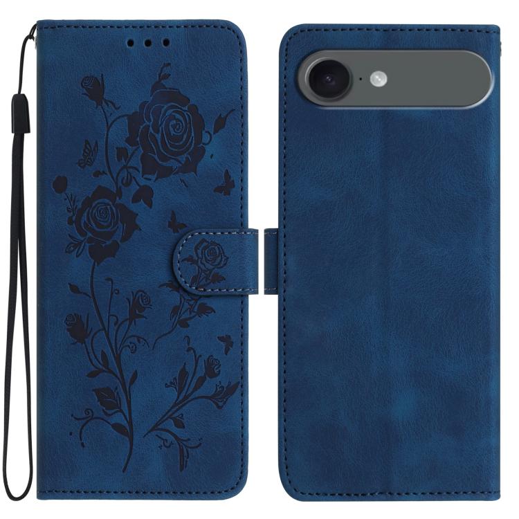 Rose Flower Embossing Pattern Leather Phone Case, For iPhone 17, For iPhone 17 Air