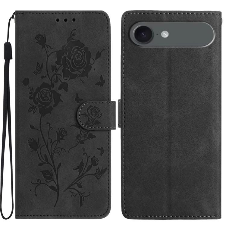 Rose Flower Embossing Pattern Leather Phone Case, For iPhone 17, For iPhone 17 Air