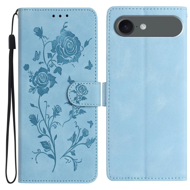 Rose Flower Embossing Pattern Leather Phone Case, For iPhone 17, For iPhone 17 Air