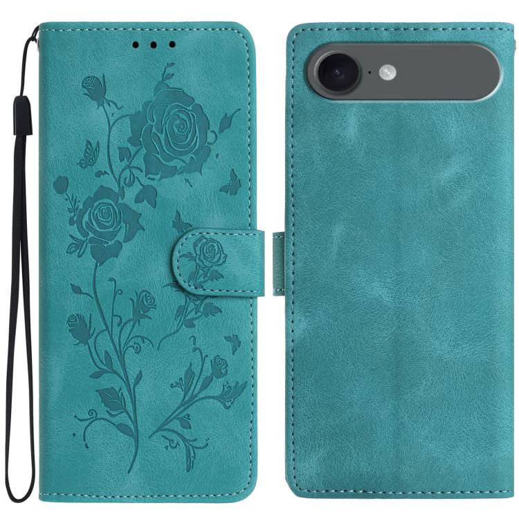 Rose Flower Embossing Pattern Leather Phone Case, For iPhone 17, For iPhone 17 Air